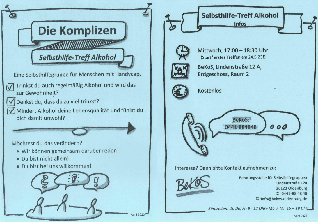 Foto vom Handzettel Der Komplizen